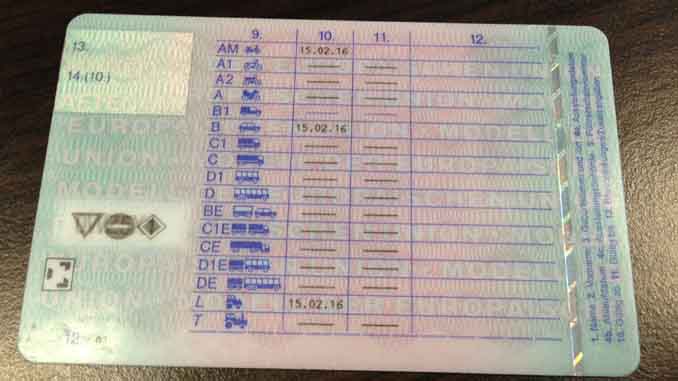 bang lai xe mat sau